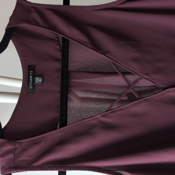 Dynamite Shirt, Size XS, plum/burgandy - Picture 2 of 4